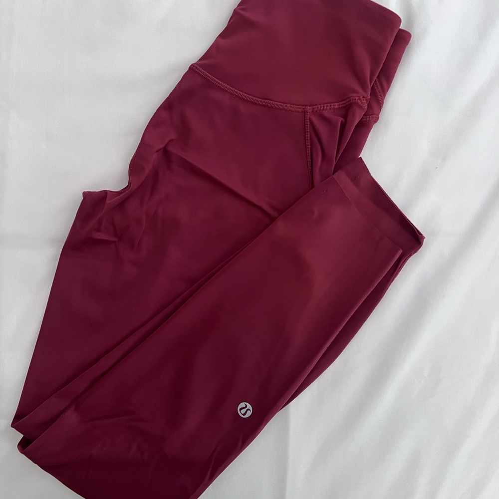 Lululemon Burgundy Leggings